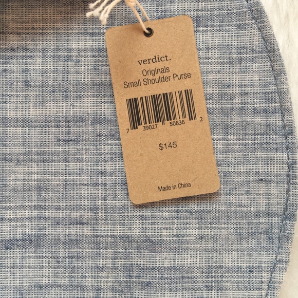 NWT Verdict Originals Chambray Cross-Body Bag - Picture 7 of 10